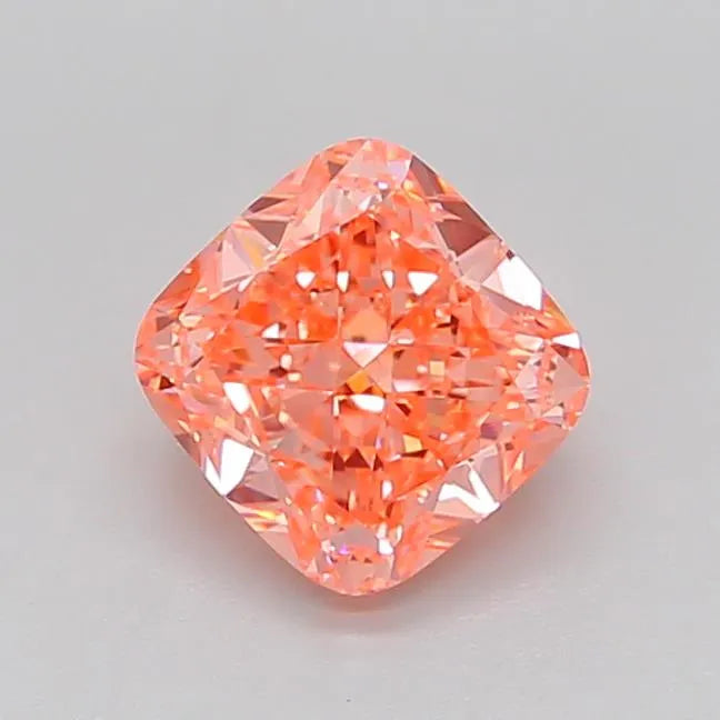 2.50ct Cushion modified Lab Grown Diamond (Colour Fancy Vivid Pink, Clarity VVS2, IGI Certified)