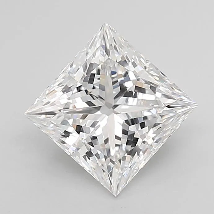 2.05ct Princess Lab Grown Diamond (Colour D, Clarity IF, Cut EX, IGI Certified)