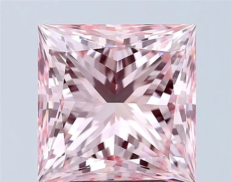 5.01ct Princess Lab Grown Diamond (Colour Fancy Intense Pink, Clarity VS1, IGI Certified)