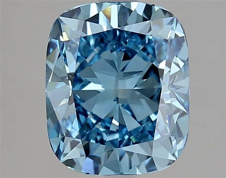 3.03ct Cushion modified Lab Grown Diamond (Colour Fancy Vivid Blue, Clarity VVS2, IGI Certified)