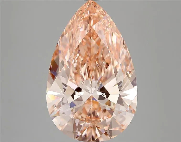 5.10ct Pear Lab Grown Diamond (Colour Fancy Vivid Pink, Clarity VVS2, IGI Certified)