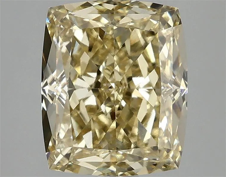 3.10ct Cushion modified Lab Grown Diamond (Colour Fancy Intense Yellow, Clarity VVS2, IGI Certified)