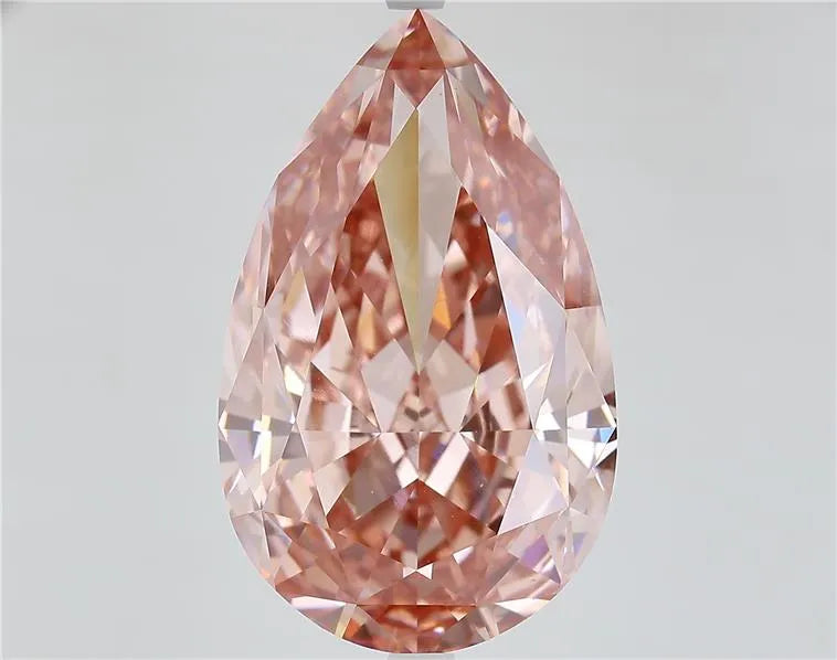 16.09ct Pear Lab Grown Diamond (Colour Fancy Vivid Pink, Clarity VS1, IGI Certified)