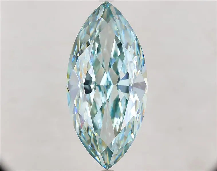 16.86ct Marquise Lab Grown Diamond (Colour Fancy Intense Blueish Green, Clarity VVS2, IGI Certified)