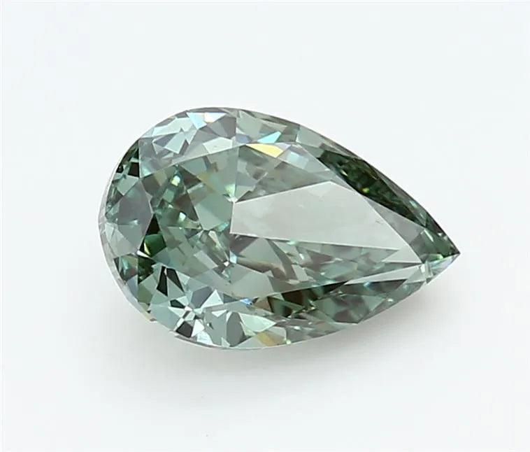 2.00ct Pear Lab Grown Diamond (Colour Fancy Vivid Green, Clarity VS1, IGI Certified)