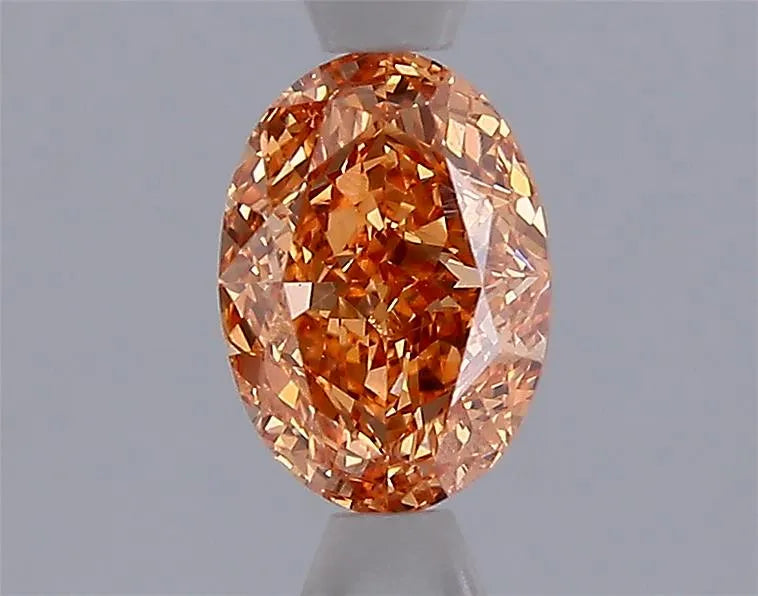 1.05ct Oval Lab Grown Diamond (Colour Fancy Intense Orange, Clarity VS1, IGI Certified)