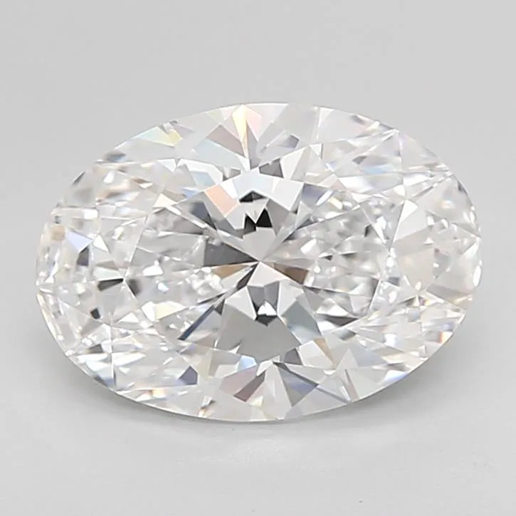 2.25ct Oval Lab Grown Diamond (Colour D, Clarity IF, Cut EX, IGI Certified)