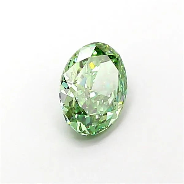 1.22ct Oval Lab Grown Diamond (Colour Fancy Vivid Green, Clarity VVS2, IGI Certified)