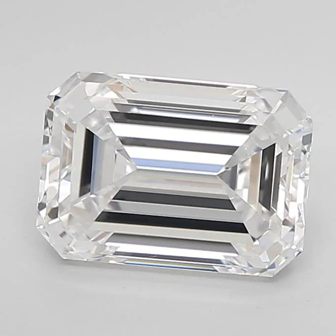 2.41ct Emerald Lab Grown Diamond (Colour D, Clarity VVS1, Cut EX, IGI Certified)