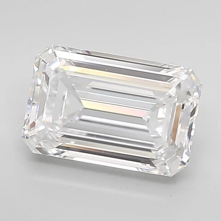 2.38ct Emerald Lab Grown Diamond (Colour D, Clarity IF, Cut EX, IGI Certified)
