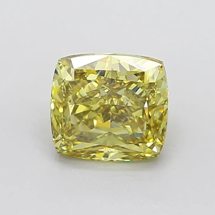 3.62ct Cushion modified Lab Grown Diamond (Colour Fancy Intense Yellow, Clarity VVS2, IGI Certified)
