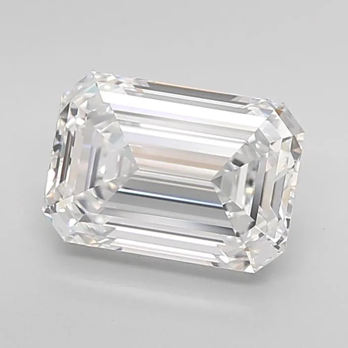 2.75ct Emerald Lab Grown Diamond (Colour D, Clarity VVS1, Cut EX, IGI Certified)