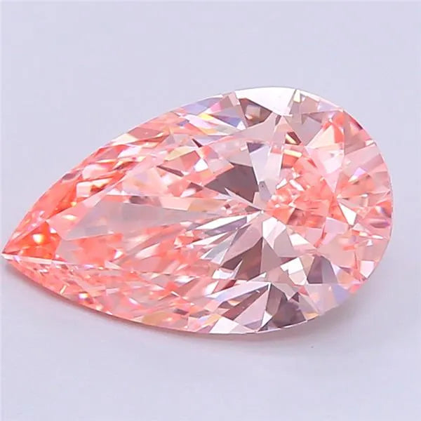 2.02ct Pear Lab Grown Diamond (Colour Fancy Vivid Pink, Clarity VS1, IGI Certified)