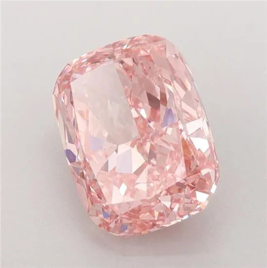 2.54ct Cushion brilliant Lab Grown Diamond (Colour Fancy Vivid Pink, Clarity VS1, IGI Certified)