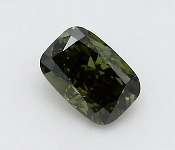 0.18ct Cushion brilliant Lab Grown Diamond (Colour Fancy Deep Green, Clarity VS2, IGI Certified)