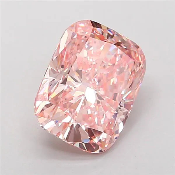 2.87ct Cushion modified Lab Grown Diamond (Colour Fancy Intense Pink, Clarity VVS1, IGI Certified)