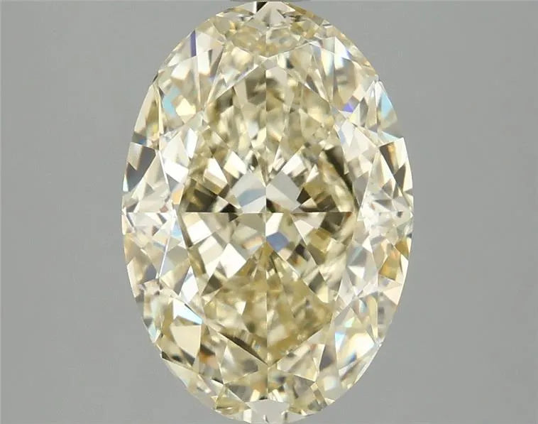 3.04ct Oval Lab Grown Diamond (Colour Fancy Yellow, Clarity VVS2, IGI Certified)