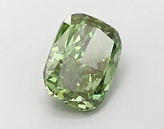 1.13ct Cushion brilliant Lab Grown Diamond (Colour Fancy Vivid Green, Clarity VS1, Uncertified)