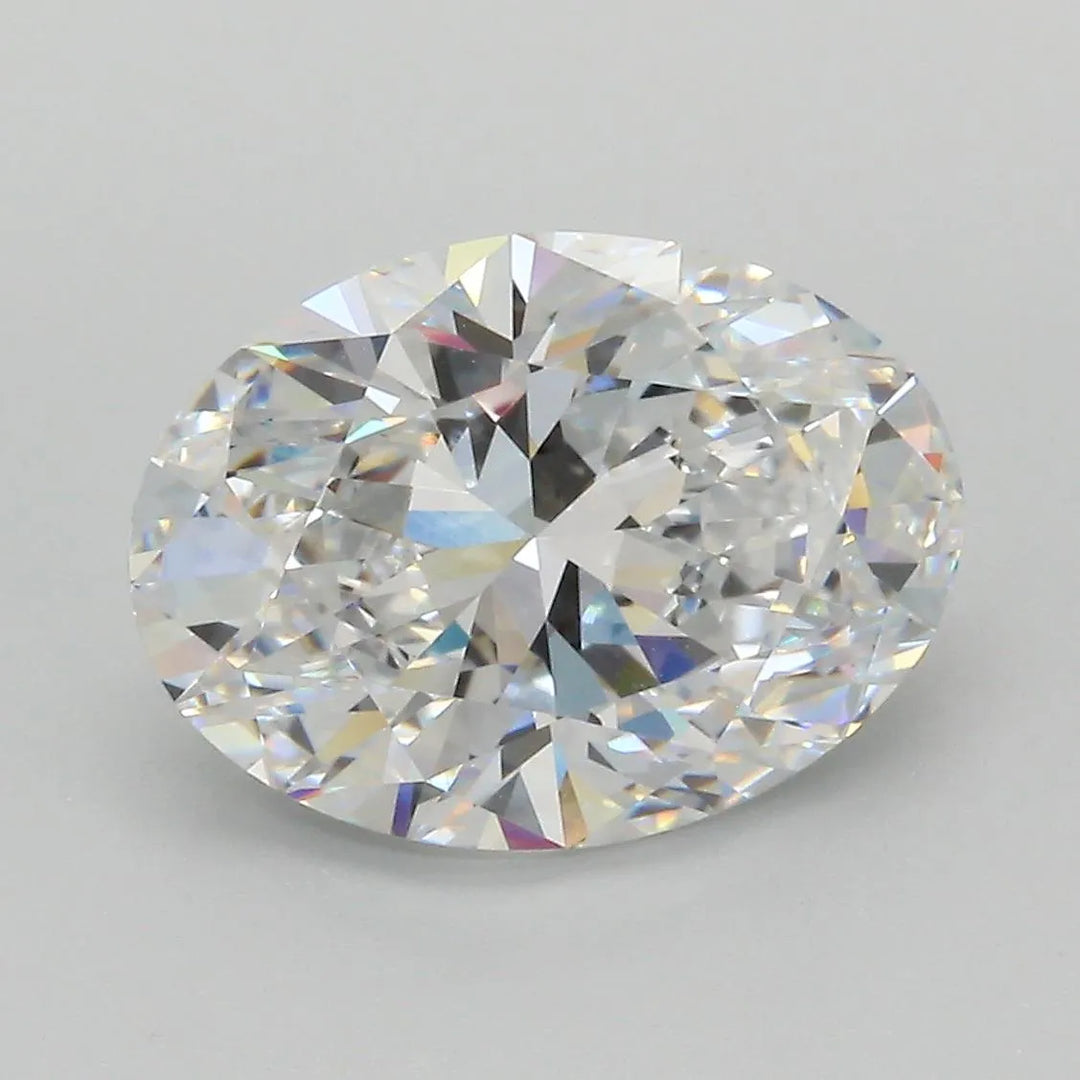 4.02ct Oval Lab Grown Diamond (Colour D, Clarity VVS2, Cut EX, IGI Certified)