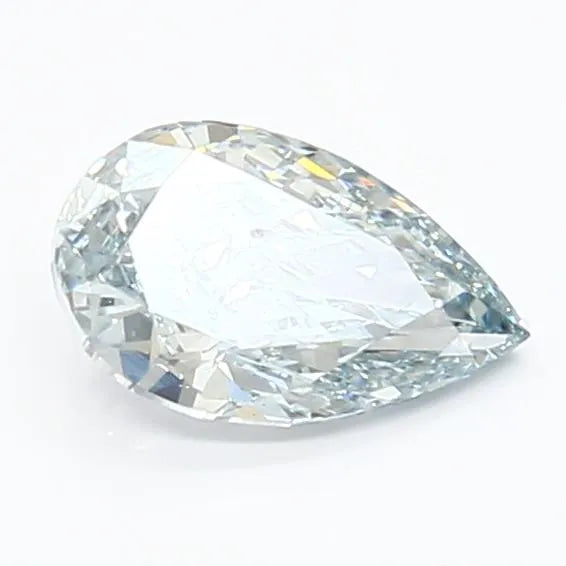 1.00ct Pear Lab Grown Diamond (Colour Fancy Green Blue, Clarity VS1, IGI Certified)