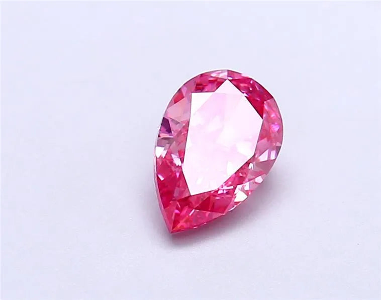 1.02ct Pear Lab Grown Diamond (Colour Fancy Vivid Pink, Clarity IF, IGI Certified)