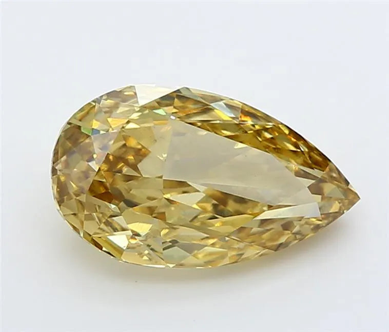 2.49ct Pear Lab Grown Diamond (Colour Fancy Vivid Yellow, Clarity VS1, Cut GD, IGI Certified)
