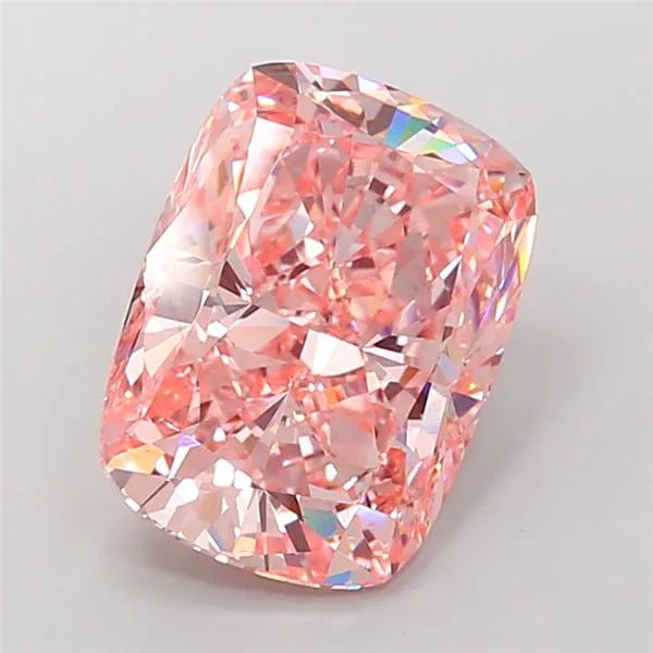 7.01ct Cushion modified Lab Grown Diamond (Colour Fancy Vivid Pink, Clarity VS1, IGI Certified)