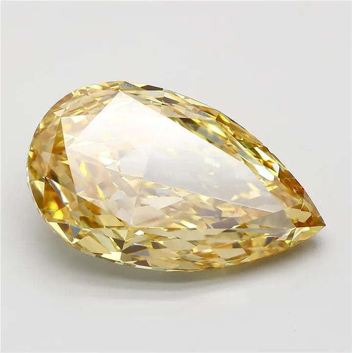 18.10ct Pear Lab Grown Diamond (Colour Fancy Vivid Yellow, Clarity VVS2, IGI Certified)