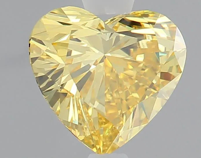 1.05ct Heart Lab Grown Diamond (Colour Fancy Vivid Yellow, Clarity VVS2, IGI Certified)