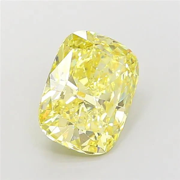 4.58ct Cushion modified Lab Grown Diamond (Colour Fancy Intense Yellow, Clarity VS1, IGI Certified)