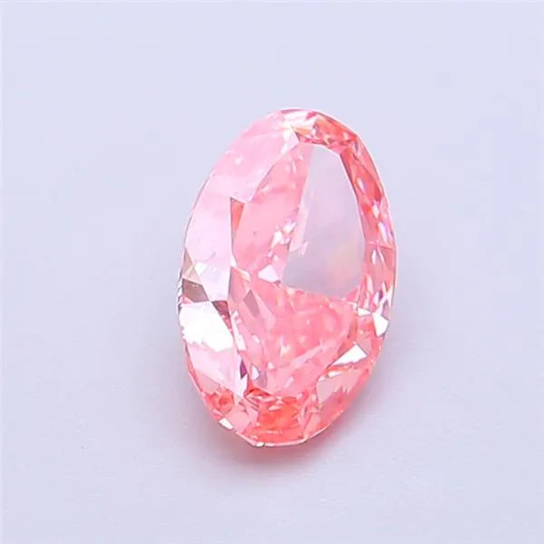 1.04ct Oval Lab Grown Diamond (Colour Fancy Vivid Pink, Clarity VVS1, IGI Certified)