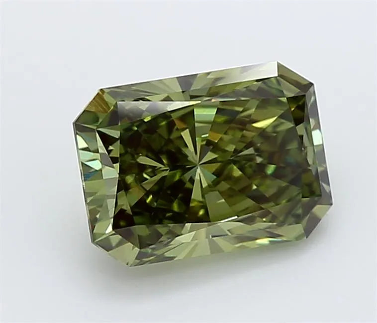 1.57ct Radiant Lab Grown Diamond (Colour Fancy Vivid Green, Clarity VVS2, IGI Certified)