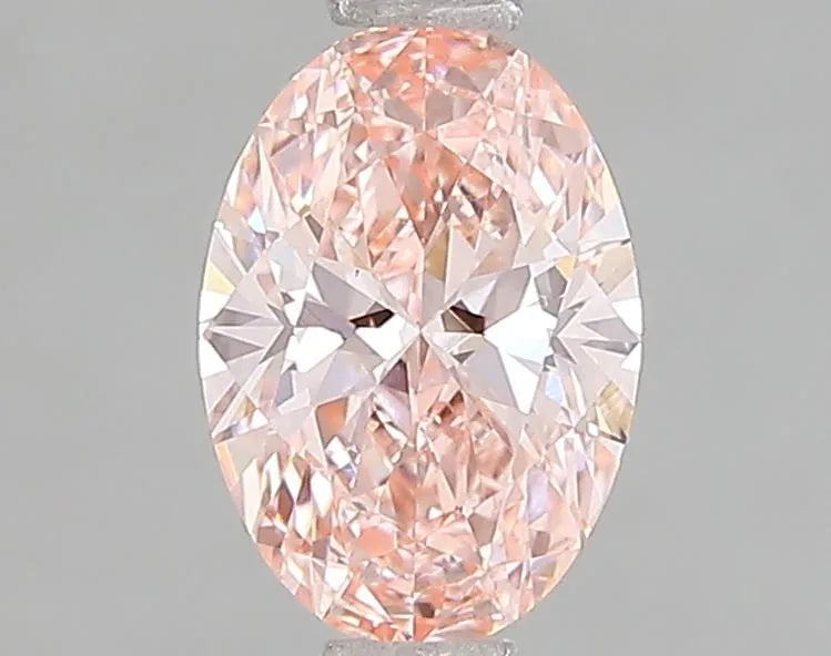 1.00ct Oval Lab Grown Diamond (Colour Fancy Vivid Pink, Clarity VVS2, IGI Certified)