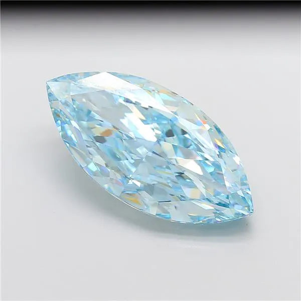 19.22ct Marquise Lab Grown Diamond (Colour Fancy Intense Blue, Clarity VS1, IGI Certified)
