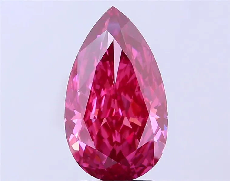 2.96ct Pear Lab Grown Diamond (Colour Red, Clarity VS2, Uncertified)
