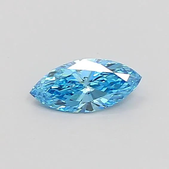 0.29ct Marquise Lab Grown Diamond (Colour Fancy Vivid Blue, Clarity VVS1, IGI Certified)