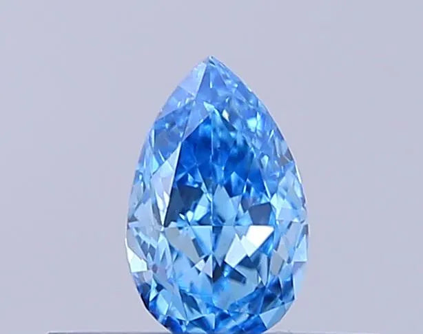 0.24ct Pear Lab Grown Diamond (Colour Fancy Vivid Blue, Clarity VS2, IGI Certified)