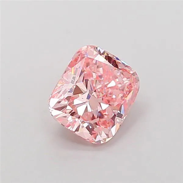 1.54ct Cushion modified Lab Grown Diamond (Colour Fancy Intense Pink, Clarity VS2, IGI Certified)
