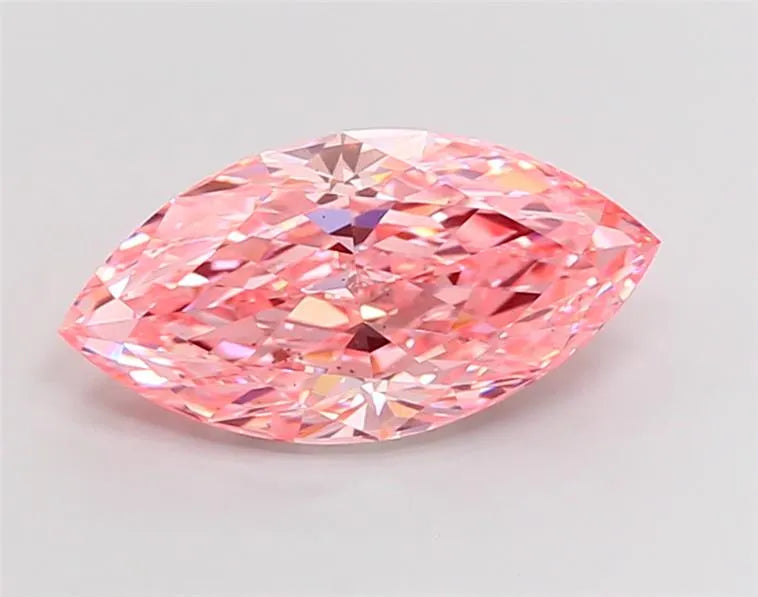 4.55ct Marquise Lab Grown Diamond (Colour Fancy Vivid Pink, Clarity VS2, IGI Certified)