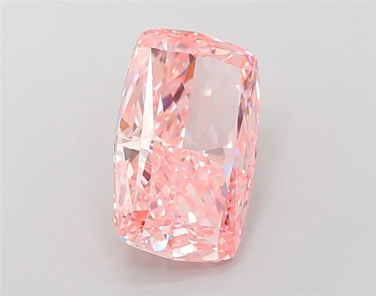 7.02ct Cushion modified Lab Grown Diamond (Colour Fancy Vivid Pink, Clarity VVS2, IGI Certified)