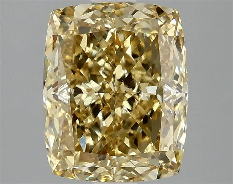 2.92ct Cushion modified Lab Grown Diamond (Colour Fancy Intense Yellow, Clarity VS2, IGI Certified)