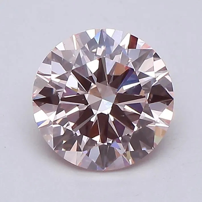 2.01ct Round Lab Grown Diamond (Colour Fancy Intense Pink, Clarity VS1, Cut ID, IGI Certified)