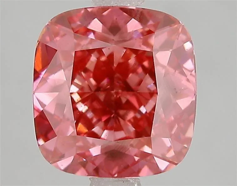3.00ct Cushion modified Lab Grown Diamond (Colour Fancy Vivid Pink, Clarity VS2, IGI Certified)