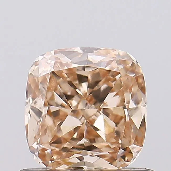 0.38ct Cushion brilliant Lab Grown Diamond (Colour Fancy Pinkish Brown, Clarity VS2, Uncertified)