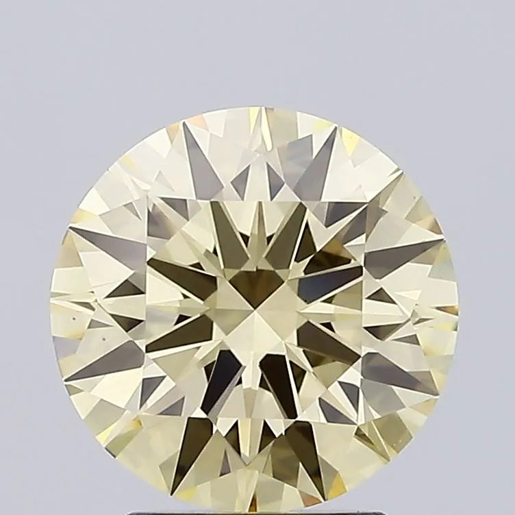 2.60ct Round Lab Grown Diamond (Colour Fancy Yellow, Clarity VS1, Cut ID, IGI Certified)