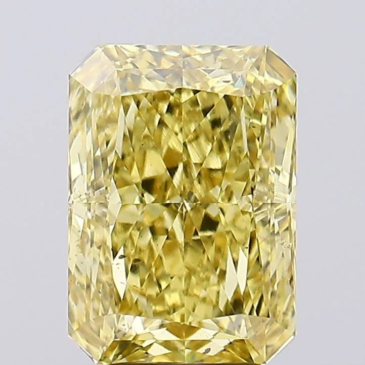 4.77ct Radiant Lab Grown Diamond (Colour Fancy Vivid Yellow, Clarity VS2, IGI Certified)