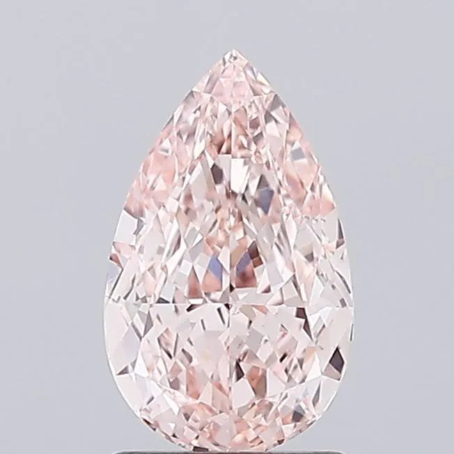 1.65ct Pear Lab Grown Diamond (Colour Fancy Intense Pink, Clarity VS1, IGI Certified)