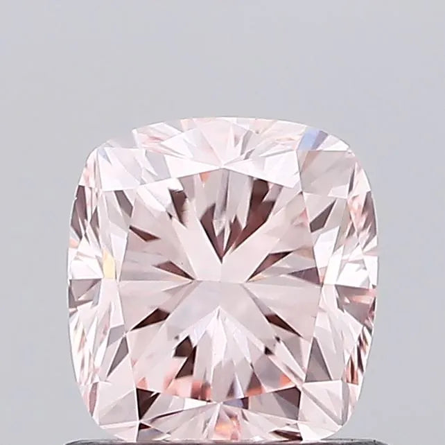 0.90ct Cushion brilliant Lab Grown Diamond (Colour Fancy Intense Pink, Clarity VS1, IGI Certified)