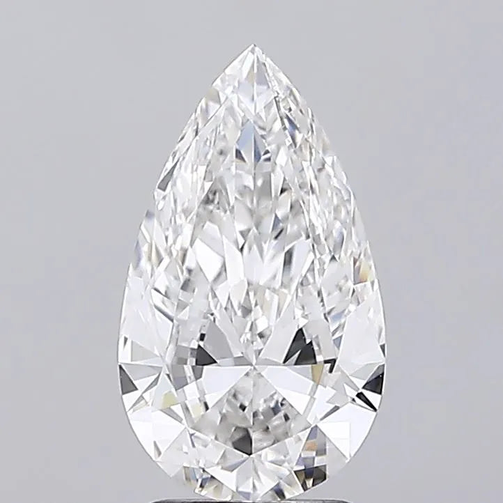 2.50ct Pear Lab Grown Diamond (Colour F, Clarity VVS2, IGI Certified)