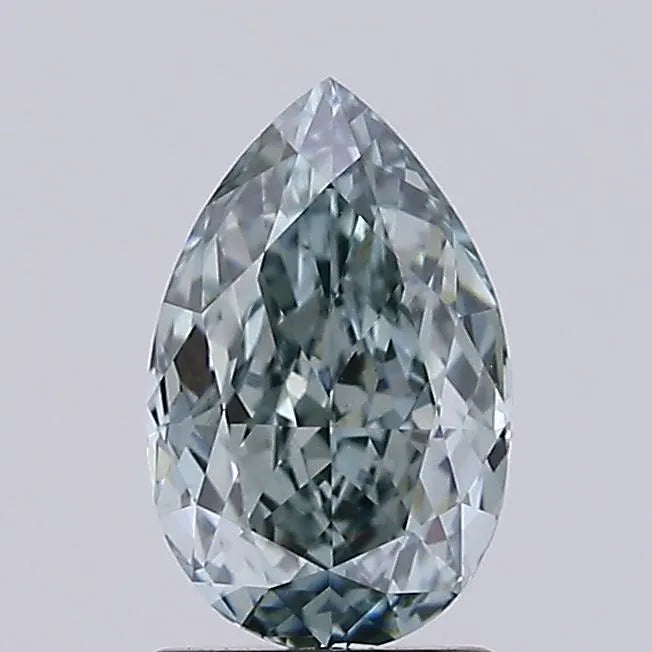 1.51ct Pear Lab Grown Diamond (Colour Fancy Gray Green, Clarity VVS2, IGI Certified)